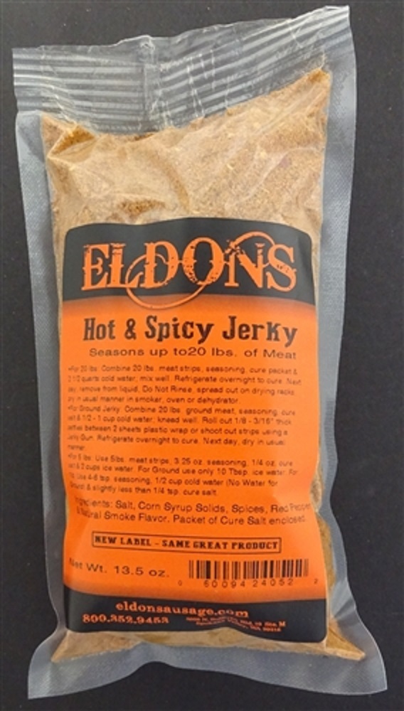 Hot and Spicy Jerky Seasoning and Spices with Cure Seasons 20 lbs of Jerky 4052