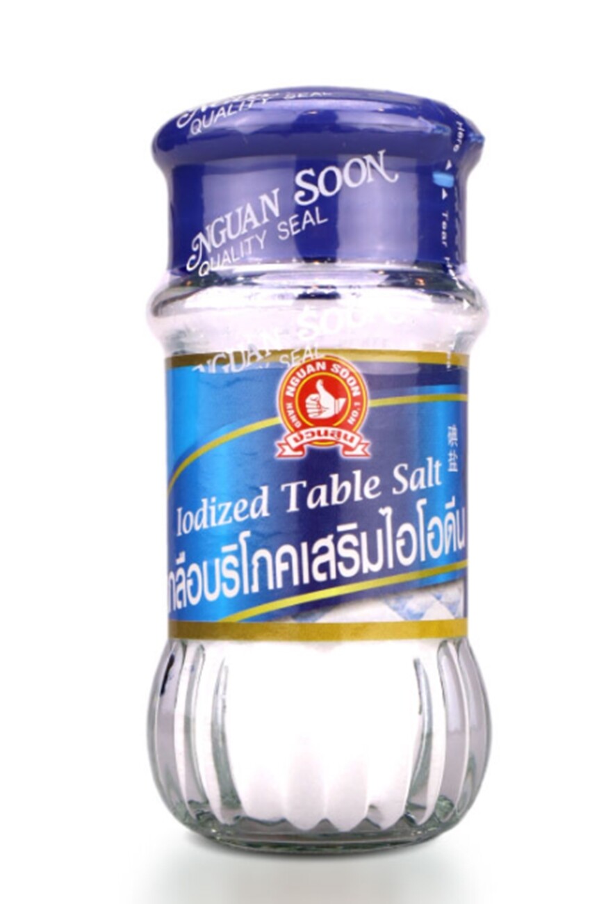 Nguan Soon No.1 Hand Brand Iodized Table Salt Seasoning Food Herbs Bottle 90 g