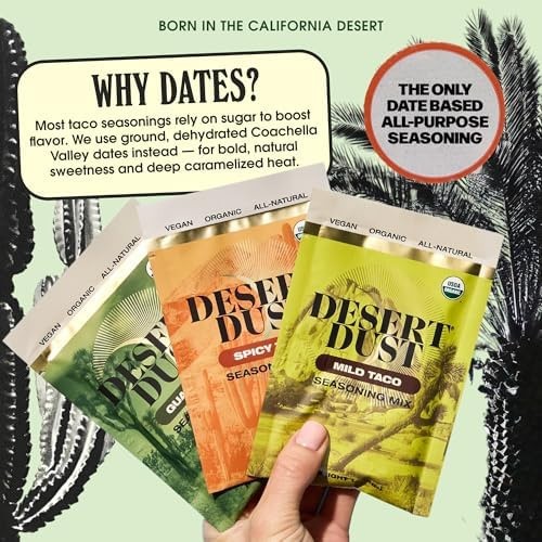 Desert Dust Seasoning Trio – Guacamole Mix, Spicy Taco & Mild Taco Blends | O…
