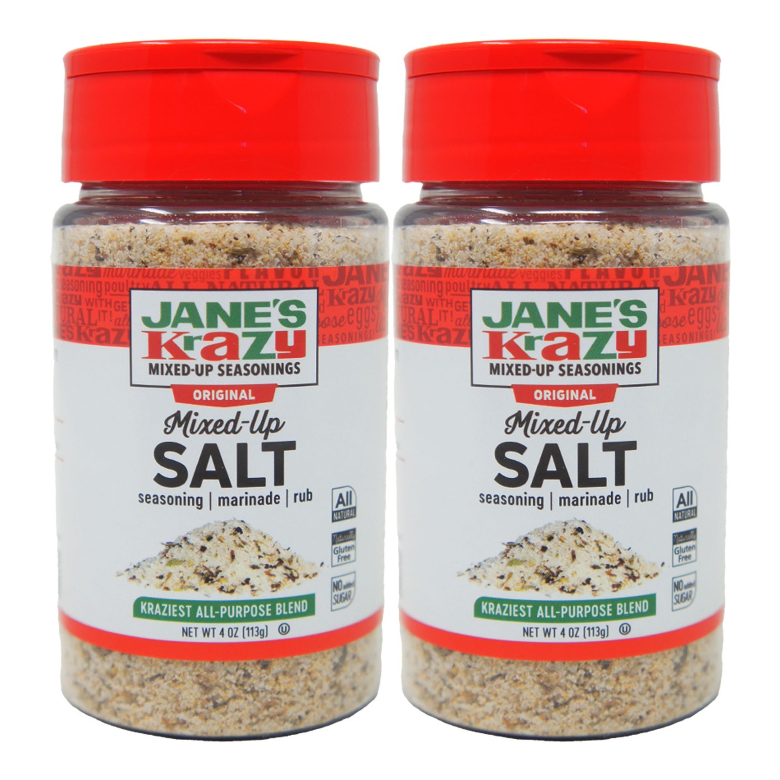 Jane’s Krazy Mixed-Up Salt Original Seasoning Blend 4 oz All Purpose
