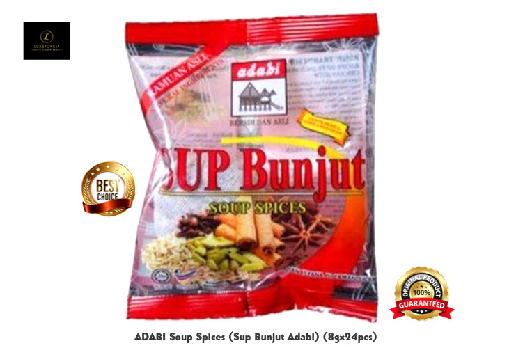 ADABI Soup Spices (Sup Bunjut Adabi) (8gx24pcs) – Halal Certified Malaysia