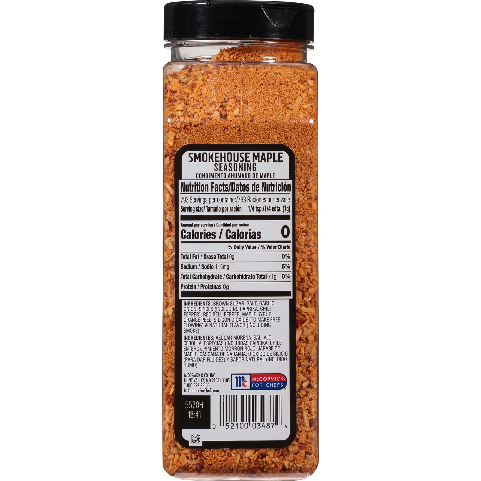 mccormick Smokehouse Maple Seasoning One 28 Ounce Container of Smokehouse