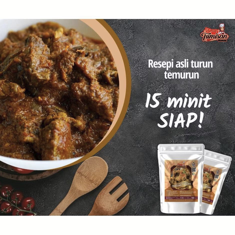 3x180g Shimaz Tumisan Bonda’s Rendang Istimewa Paste Original Authentic Malaysia