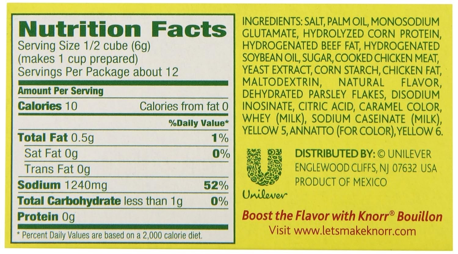 Flavors of Chicken & Spices: Extra-Large Bouillon Cubes, 6 Count, 2.5 oz