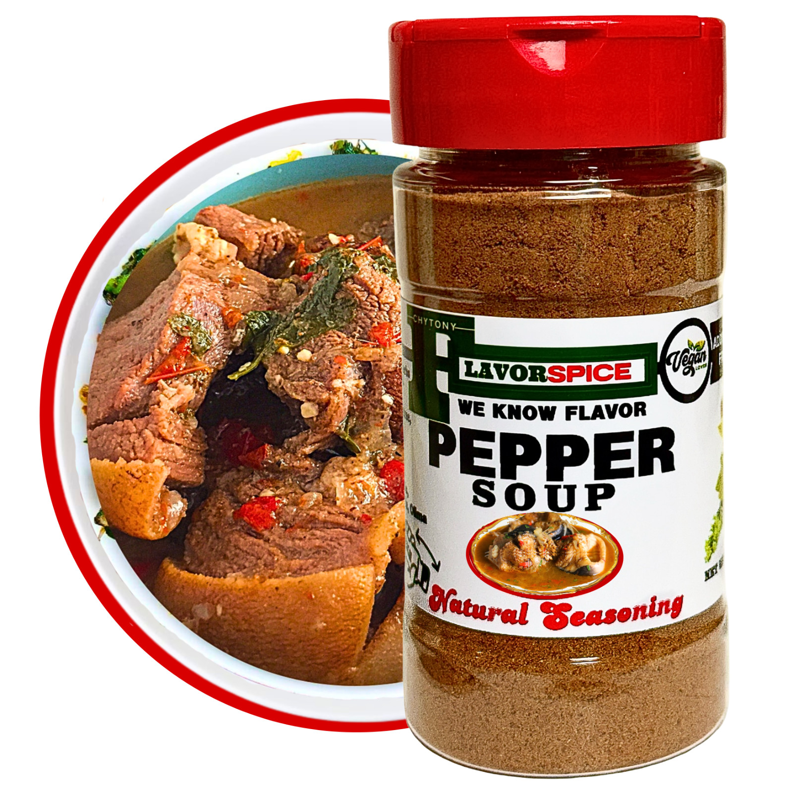 Pepper Soup Seasoning Made with 100% Natural Herbs and Spices with No Artificial