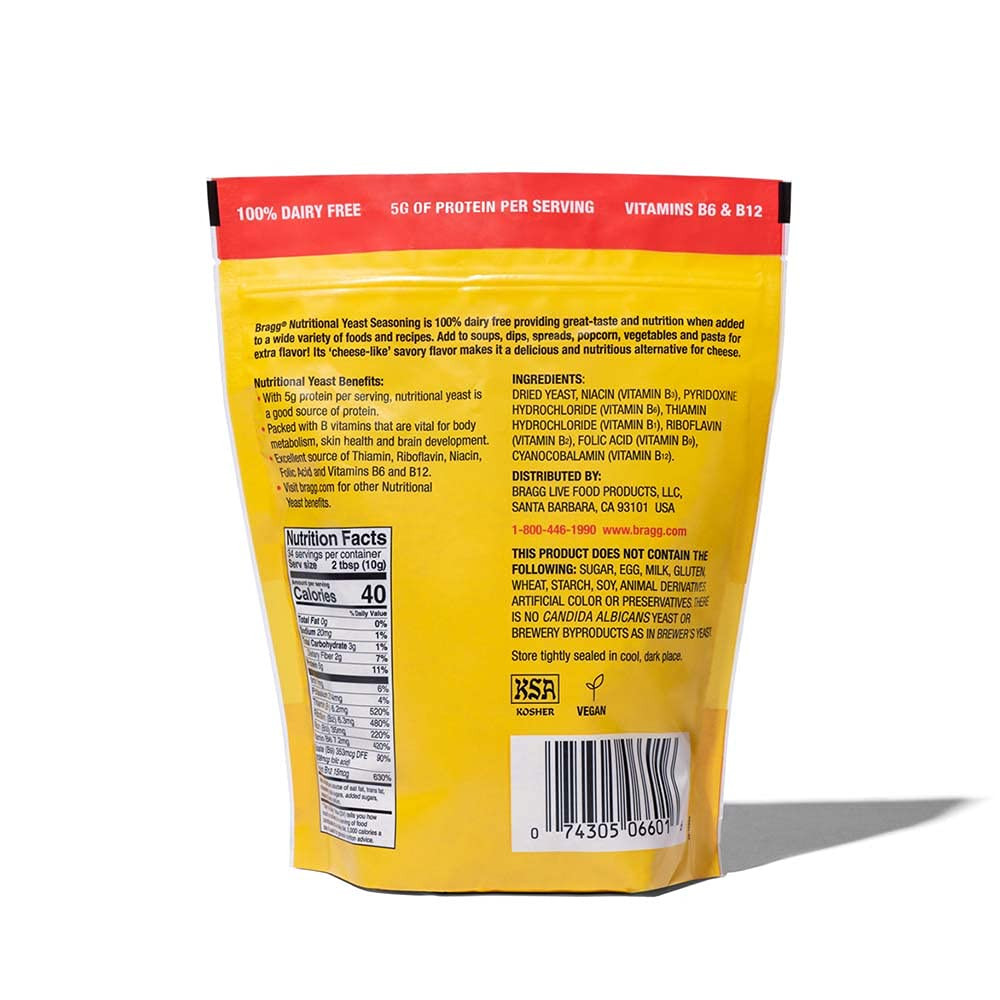 Bragg Premium Nutritional Yeast Seasoning – Vegan, Gluten Free – Good Source of