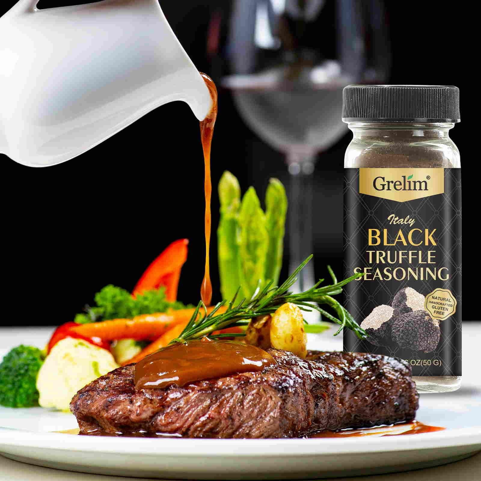 GRELIM Premium Truffle Seasoning, New Season Black 1.76 Ounce (Pack of 1)