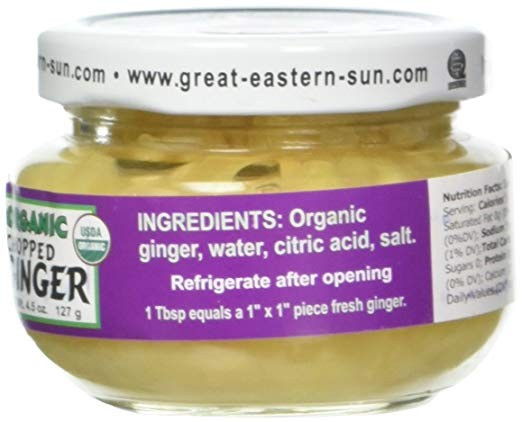Emperors Kitchen Organic Chopped Ginger, 4.5 Ounce