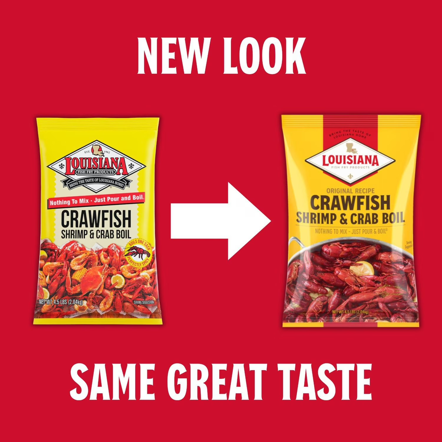 Louisiana Fish Fry Crawfish Shrimp and Crab Boil 4.5 lbs with free shipping