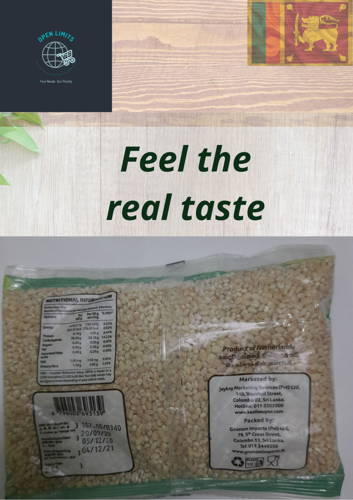 Organic barley rich in nutrients and good for health – Free shipping