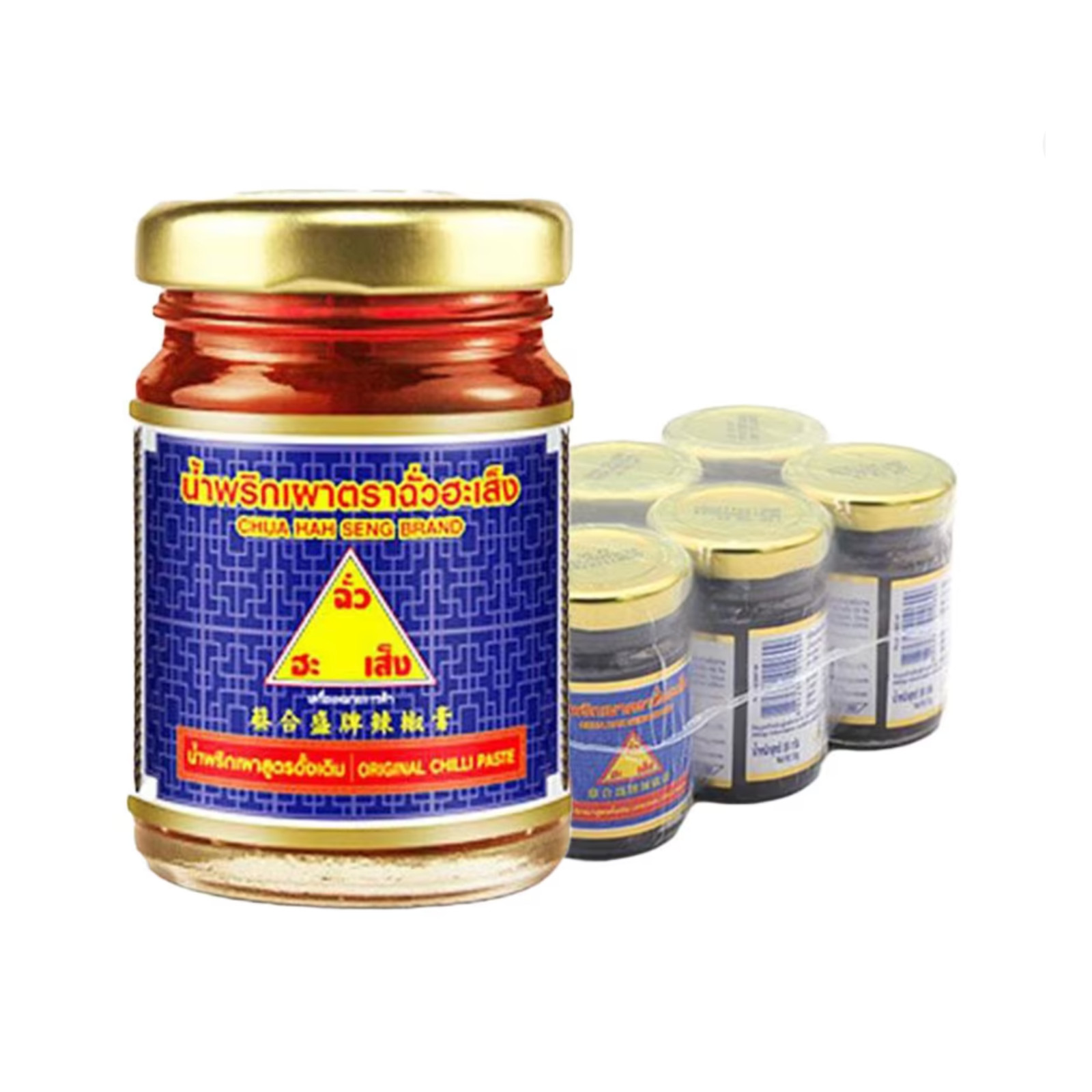 Chua Hah Seng Thai Original Chilli Paste 56g x6–Authentic Spicy Thai Chili Sauce
