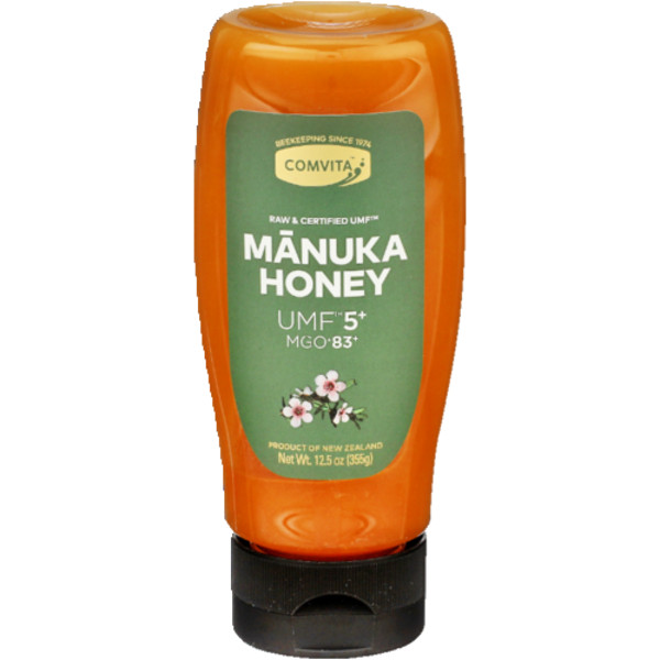 Comvita Raw New Zealand Manuka Honey Certified UMF 5+ MGO 83+ Wt. 12.5 oz (355g)