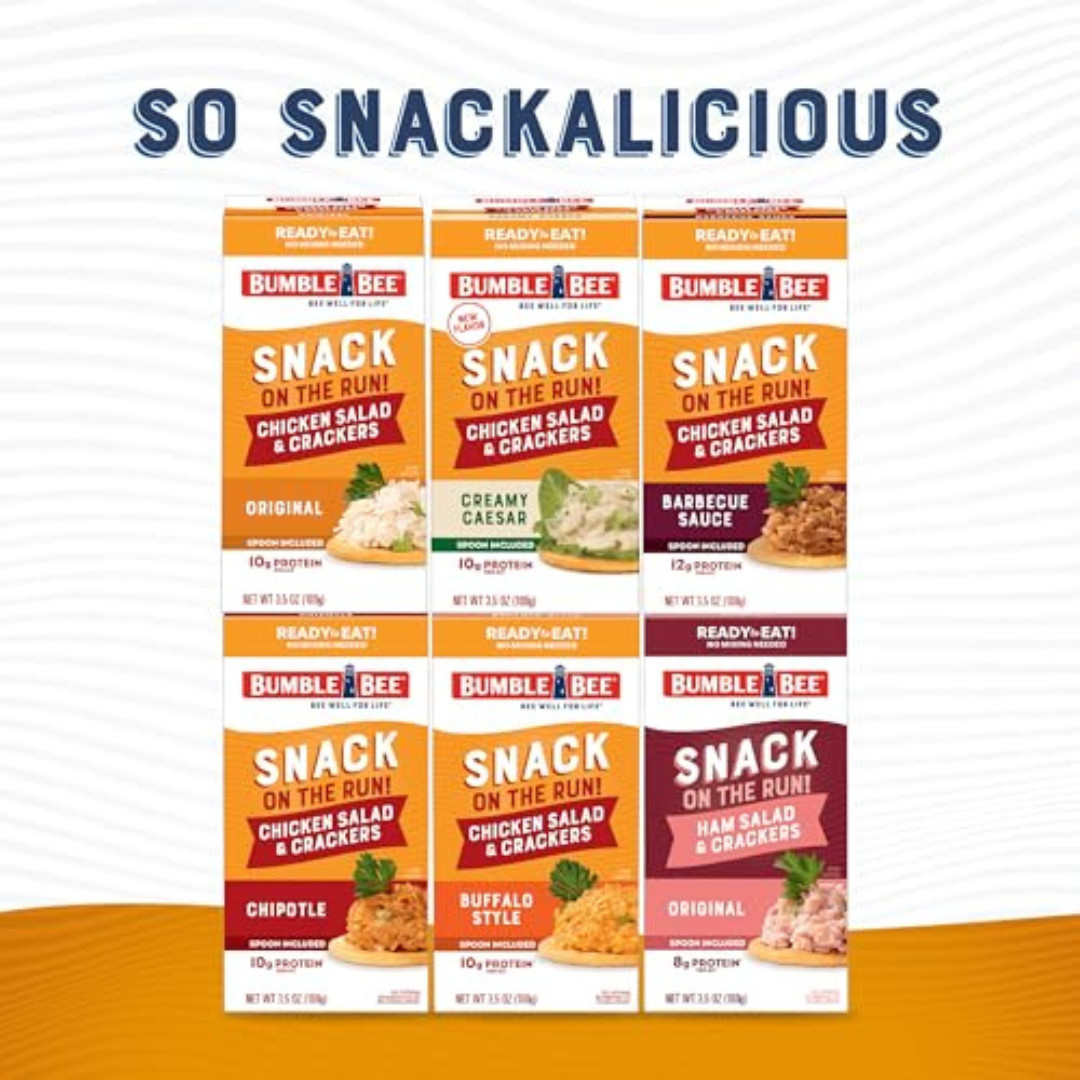 Bumble Bee Snack on the Run Chicken Salad with Crackers Kit 3.5 oz Pack of 12…