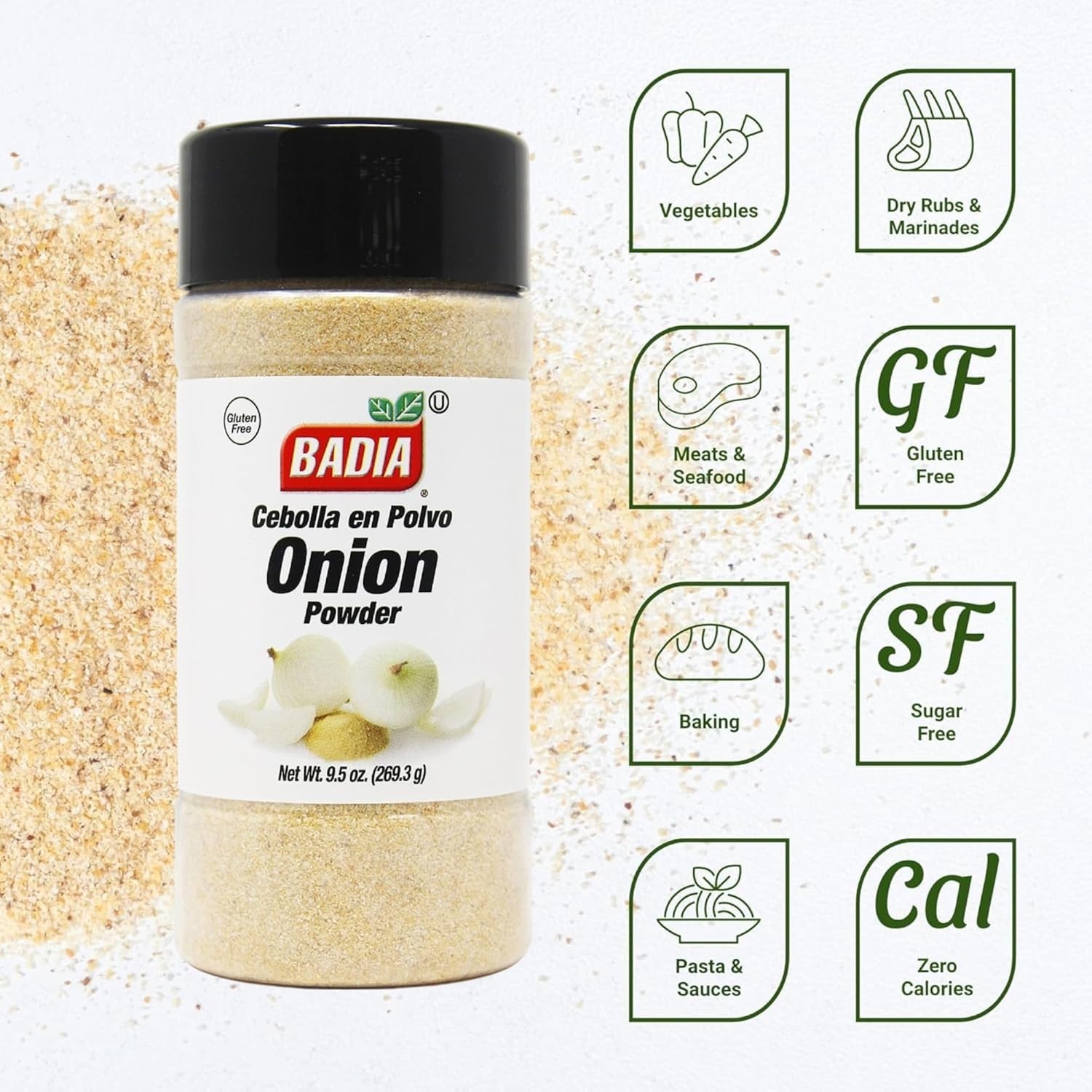 Onion Powder, 9.5 oz – Pure Ground Onion Seasoning, Bold Sweet Savory Flavor,…
