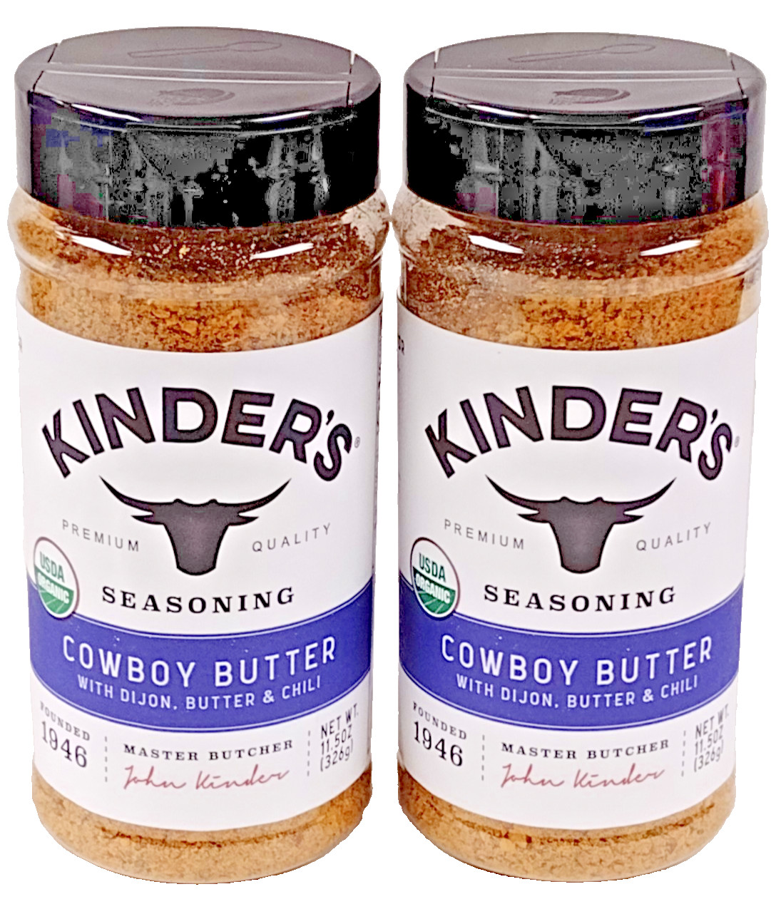 2 Pack of Kinder’s 11.5oz each Cowboy Butter Seasoning
