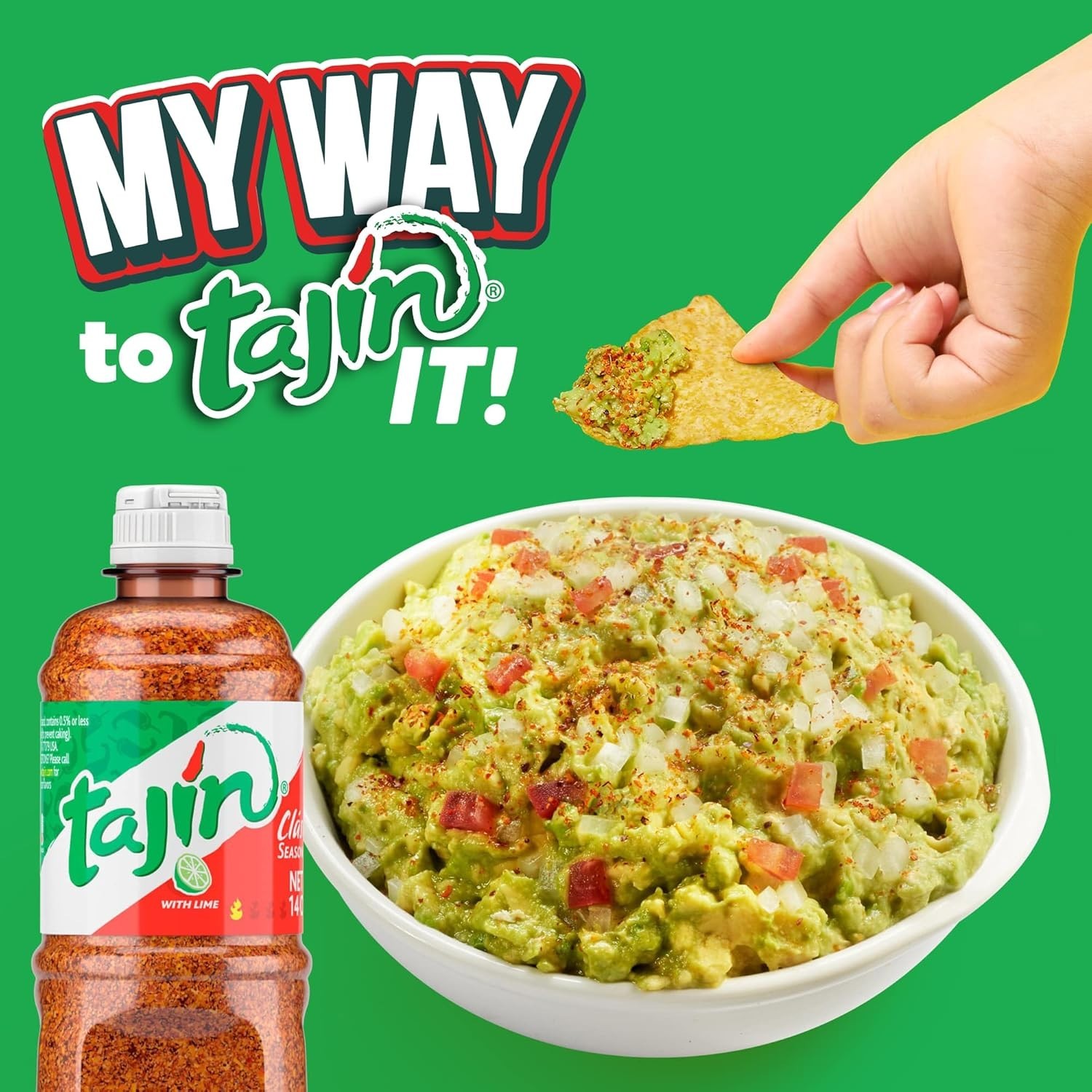 14 oz Tajín Clásico Chili Lime Spice Pack – Perfect for Fruit, Tacos & Cocktails