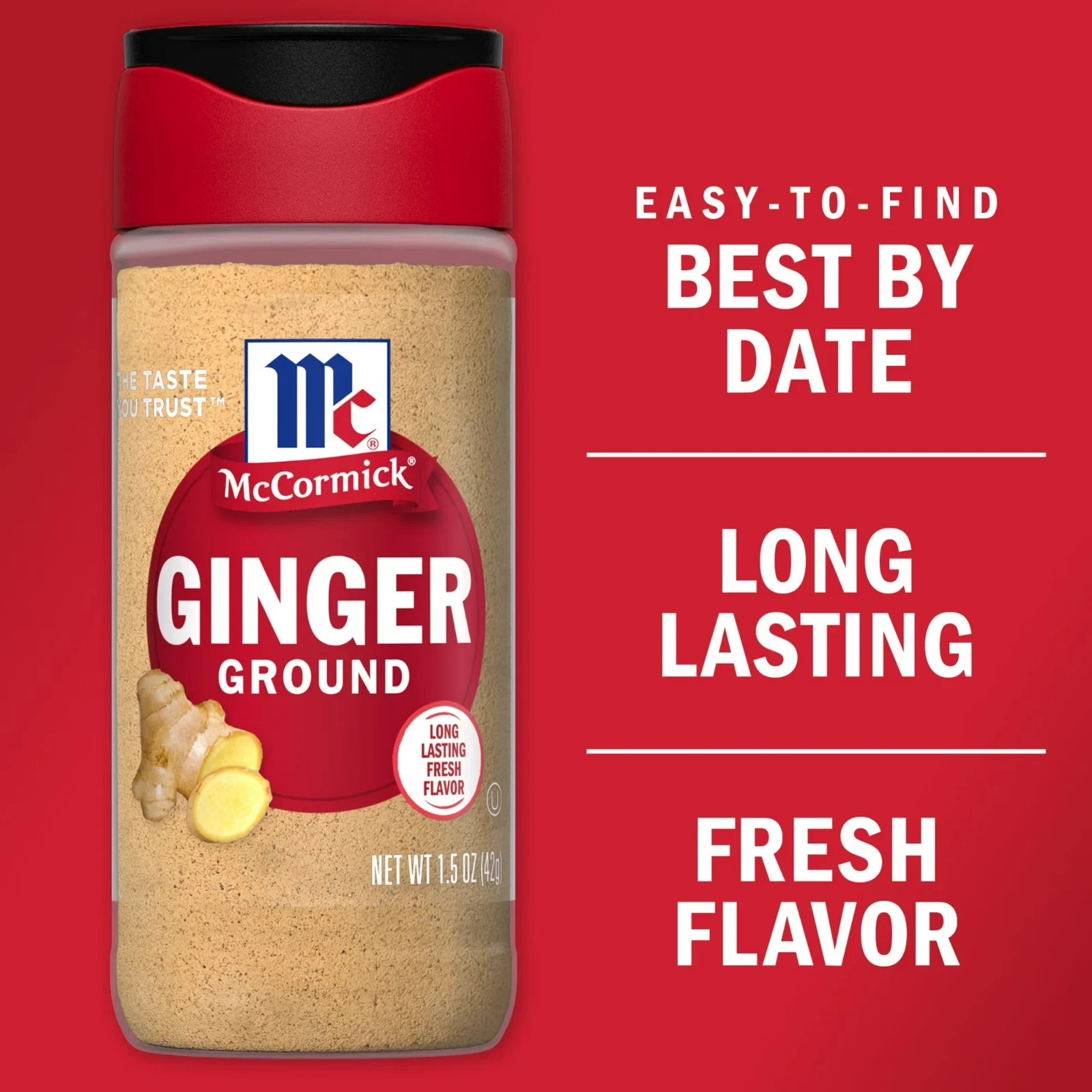 McCormick Ground Ginger, 1.5 oz Ounce (Pack of 1)