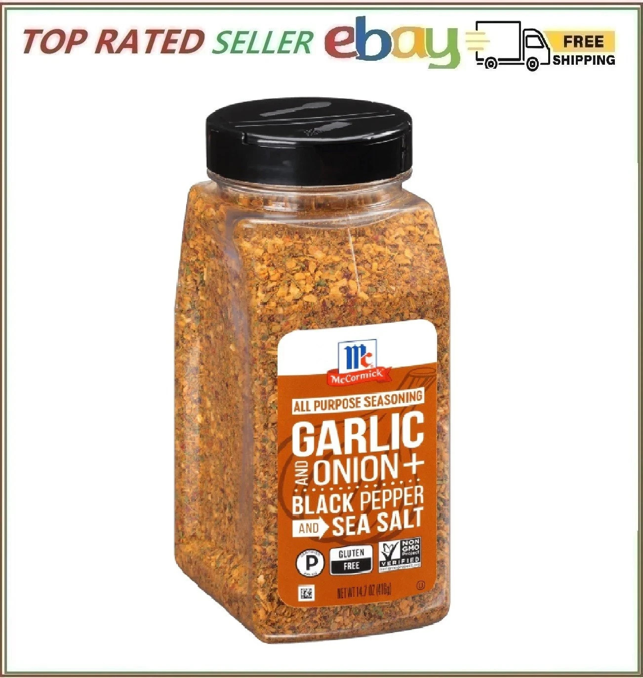 McCormick Garlic & Onion Black Pepper and Sea Salt All Purpose Seasoning 14.7 oz