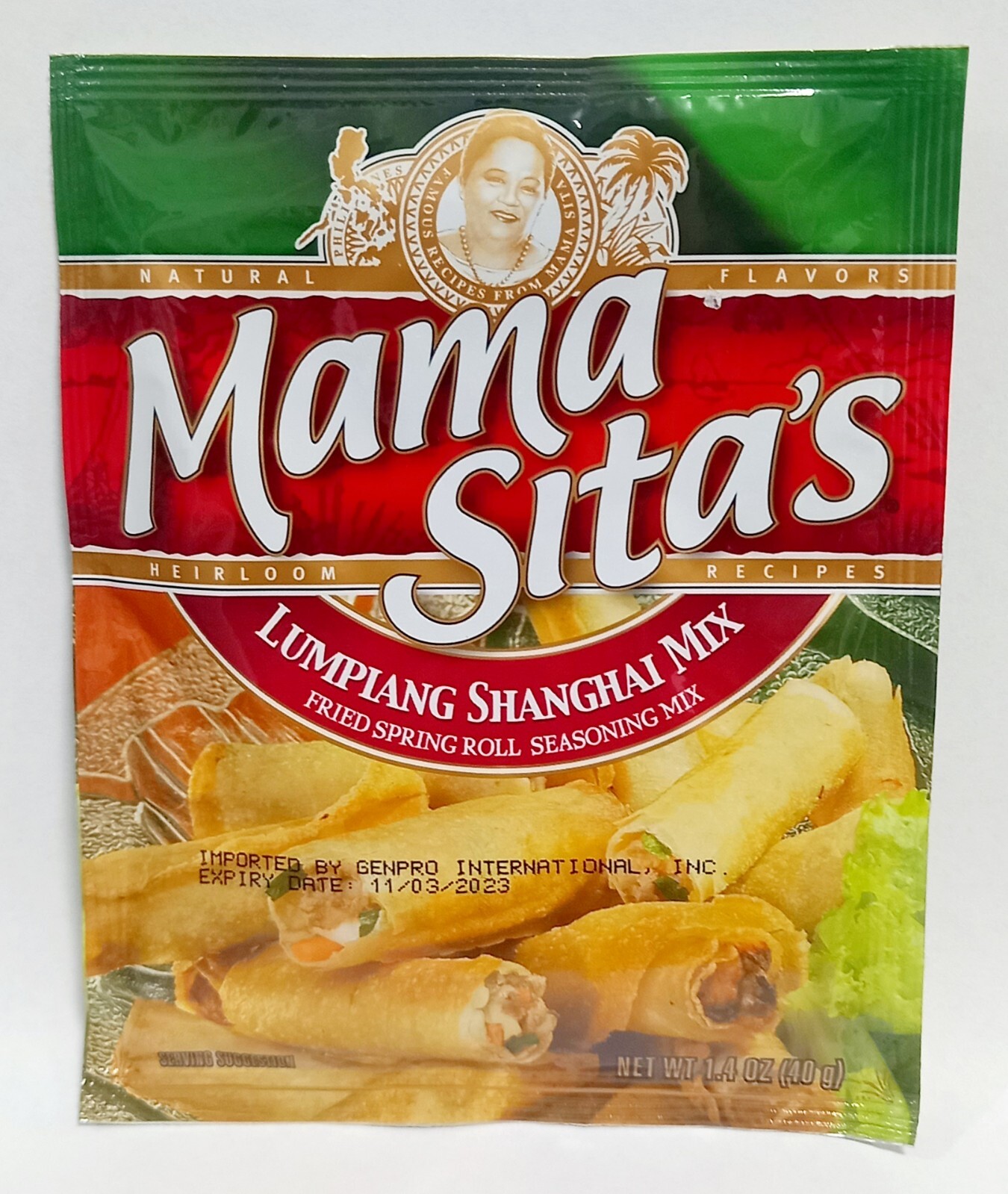 Mama Sita’s Lumpiang Shanghai Mix (6 Packs x 40g) Fried Spring Roll Mix