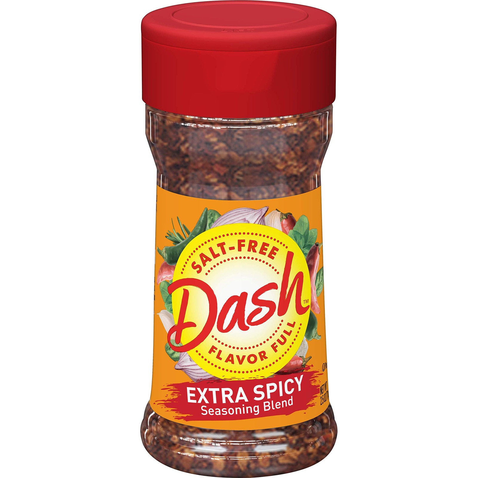Dash Salt-Free Seasoning Blend, Extra Spicy, 2.5 Ounce (Pack of 1)