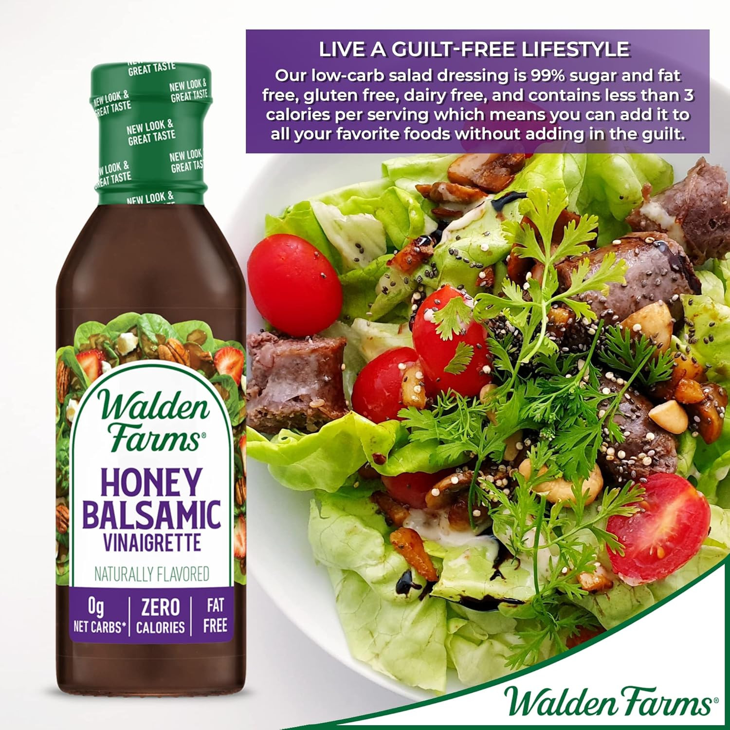 Honey Balsamic Vinaigrette – Calorie-Free, Low Carb, Keto-Friendly, Vegan, Sugar