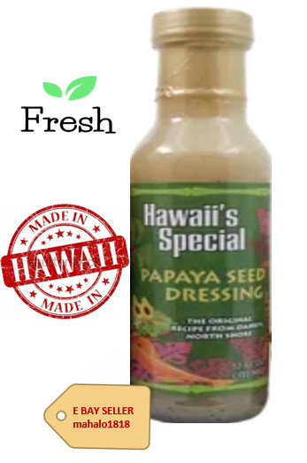 HAWAII’S SPECIAL Original Papaya Seed Dressing 12 fl. oz. MADE IN HAWAII FRESH