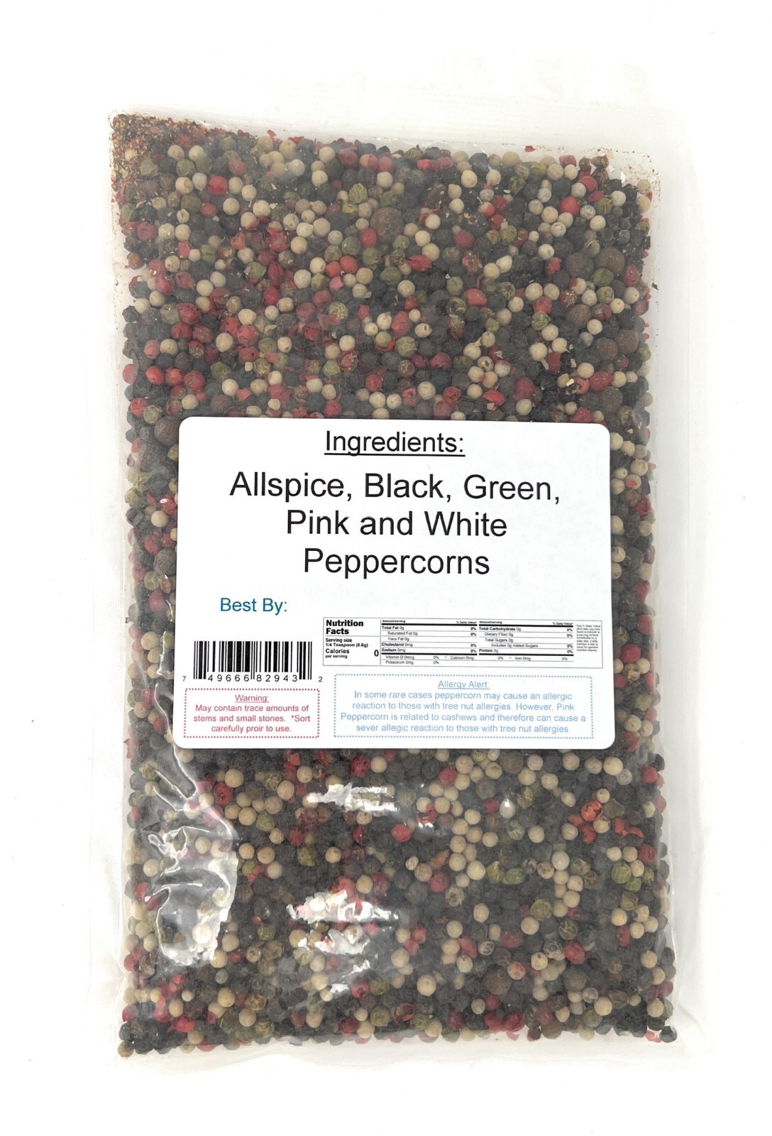 Five Peppercorn Spice Blend, 1/2 Pound ~ YANKEETRADERS® Brand ~ FREE SHIPPING