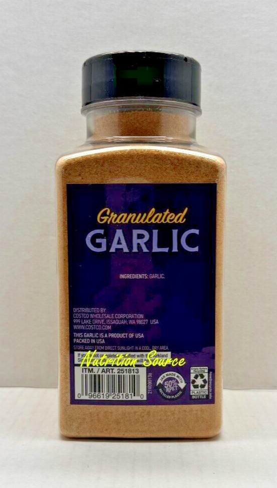 Lot of 2 Kirkland Signature GRANULATED CALIFORNIA GARLIC 18oz (510g)