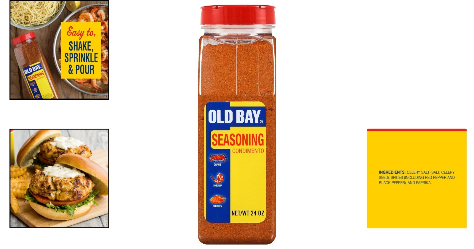 Old Bay 24 oz Seafood Seasoning – Authentic New England Flavor in Every Sprinkle