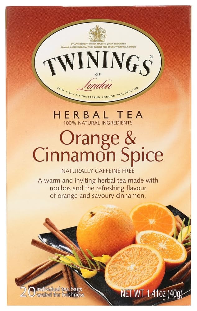 Twinings Orange & Cinnamon Spice Tea – 20 ct by 20 Count (Pack of 1)