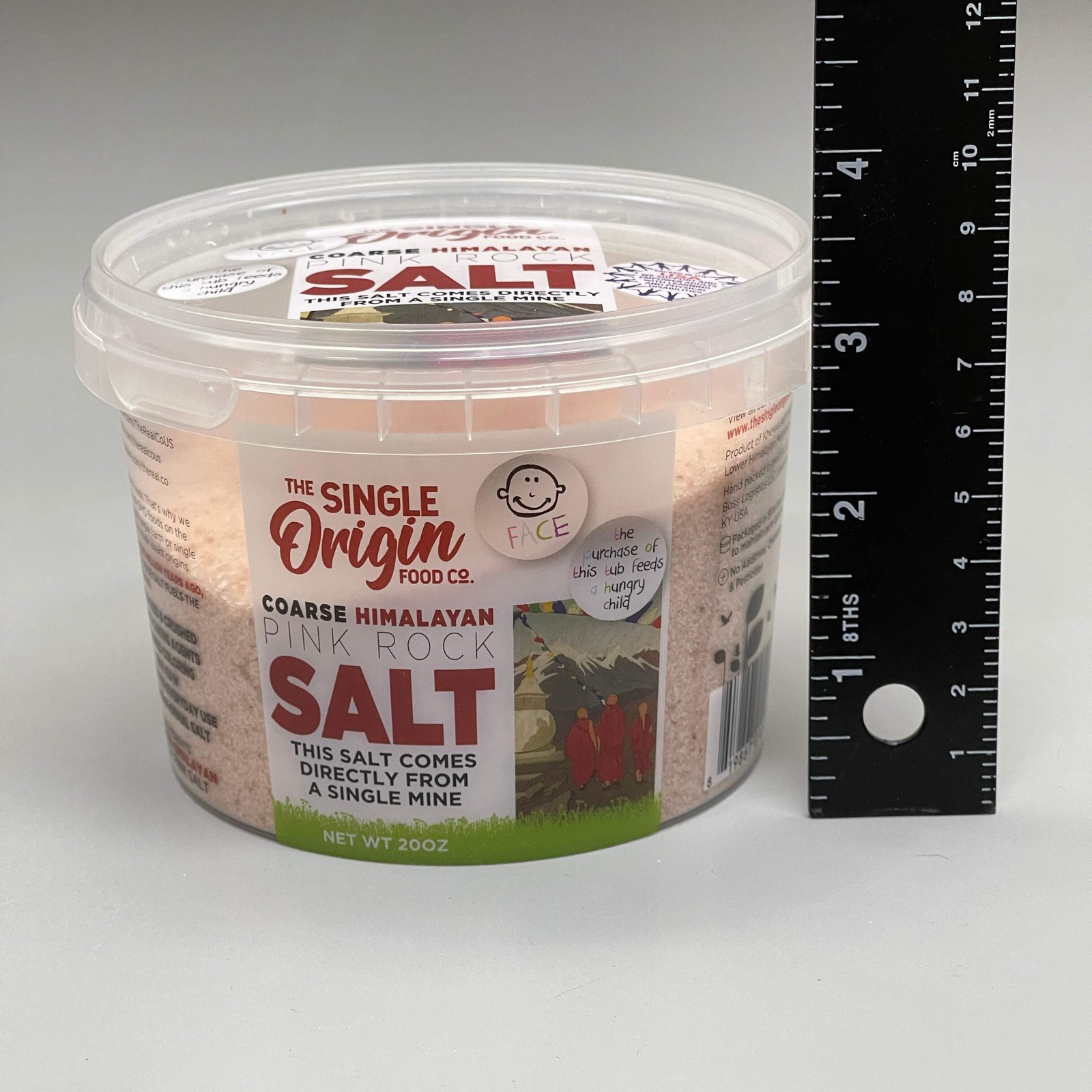 THE SINGLE ORIGIN FOOD CO 6PK Pink Himalayan Salt Tub (course) 20 oz/ea BB 11/26