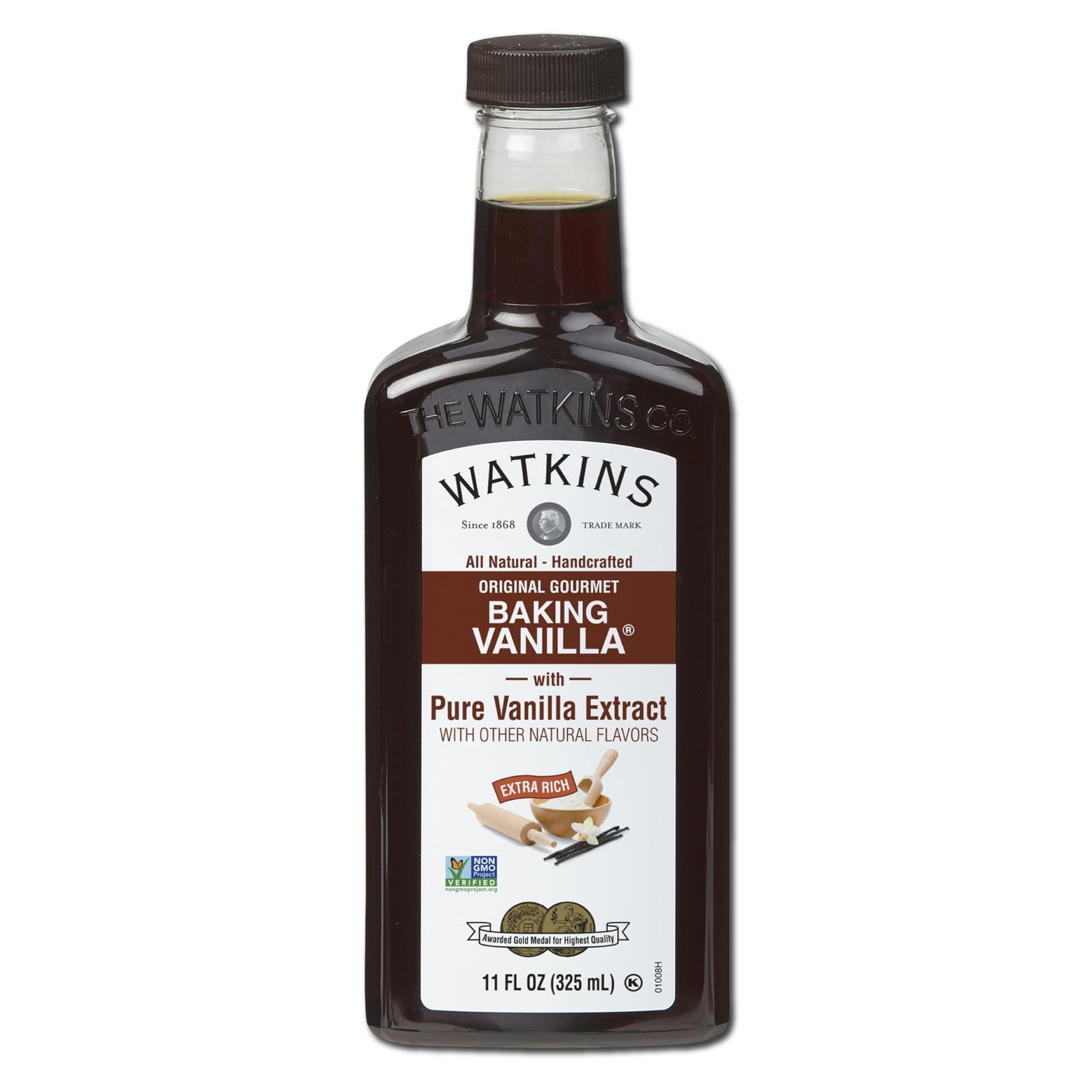 Watkins Extract Vanilla Gourmet Baking 11.0 fl oz (Pack of 12)