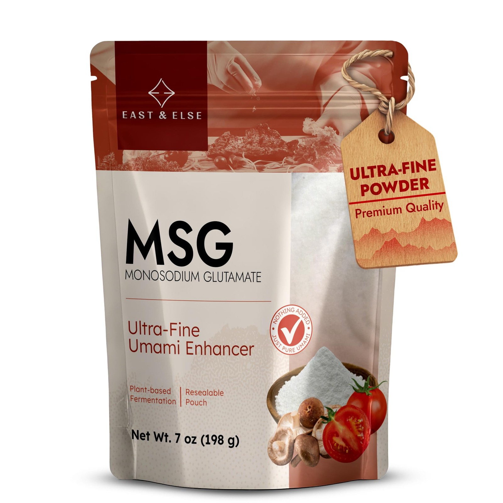 East and Else MSG (Monosodium Glutamate), Ultra-Fine 7 Ounce (Pack of 1)