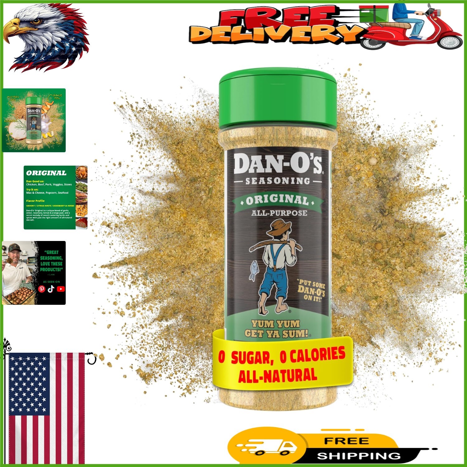 Dan-O’s Mouth-Watering Original Seasoning – All-Purpose & Sugar-Free Delight