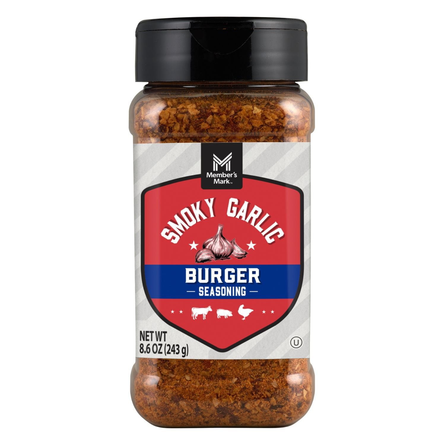 Member’s Mark Smoky Garlic Burger Seasoning 8.6 oz BBQ Spice Blend Hamburger