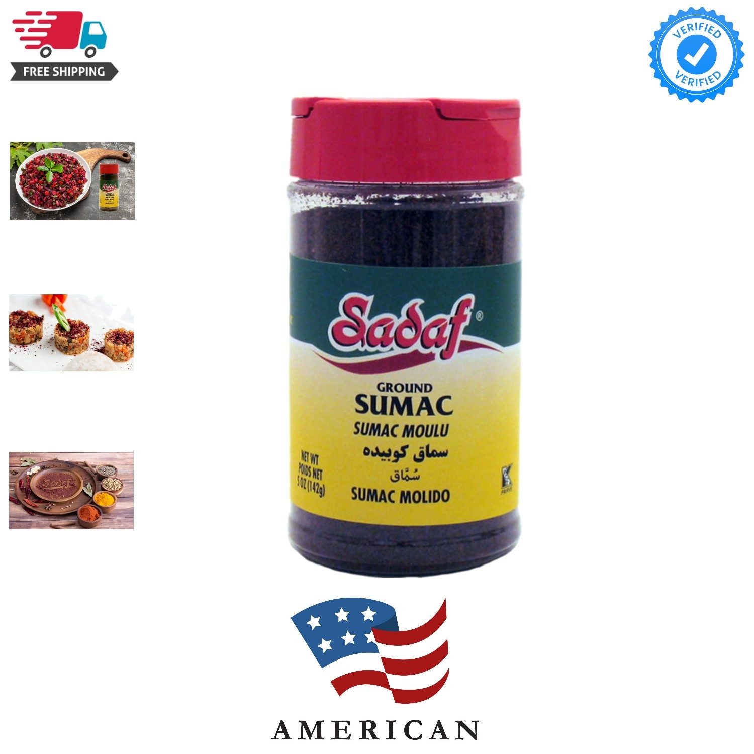 Sumac spice ground – Pure sumac seasoning powder – Kosher – Persian spice – M…