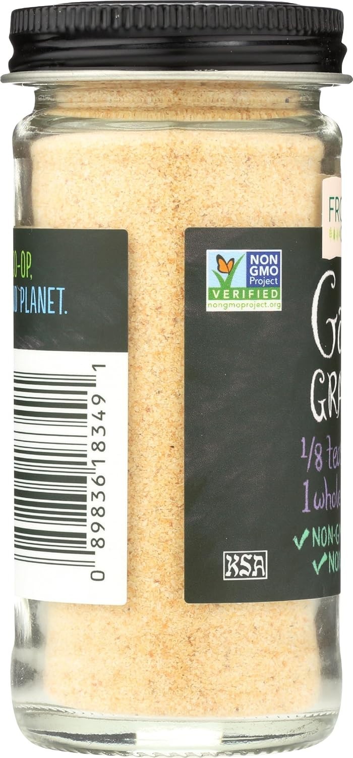 Organic Garlic Granules 2.70 oz – Flavorful Kosher Spice for Culinary Creations