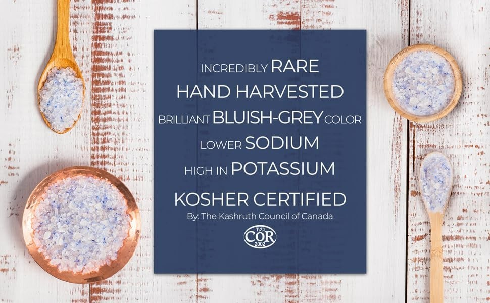 Blue Salt, Coarse, Rare Mineral Salt, High Potassium, Lower Sodium, Natural, …