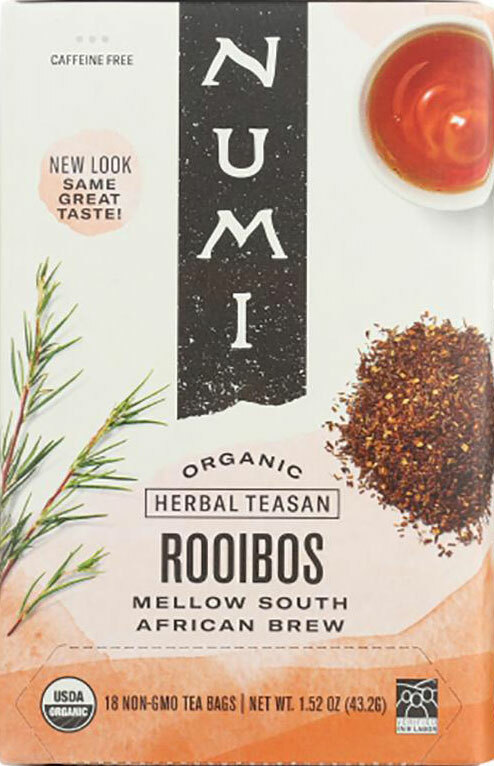 Numi Organic Rooibos Herbal Tea – 18 tea bags