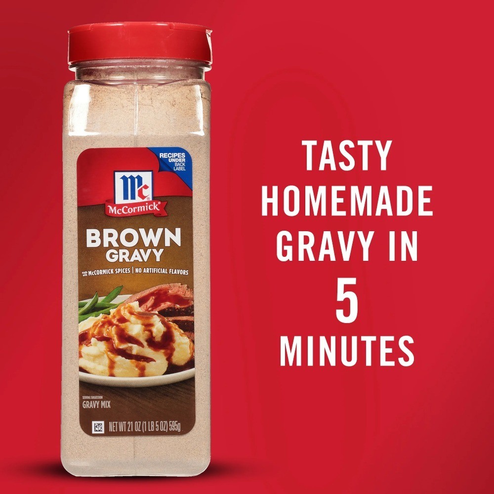 No Artificial Flavors Brown Gravy Seasoning Mix Bottle, 21.0 oz Bottle
