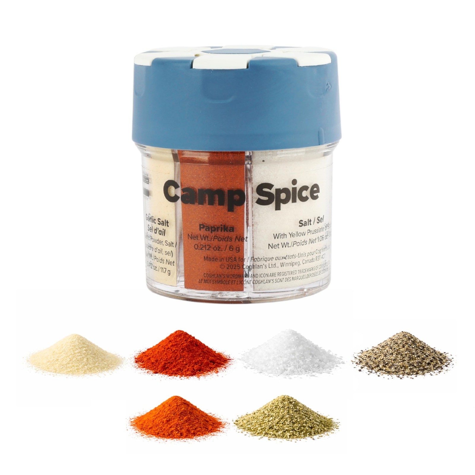 Coghlan’s Camp Spice – 6-in-1 Shaker with 1 Pack, Multi-Spice (New)