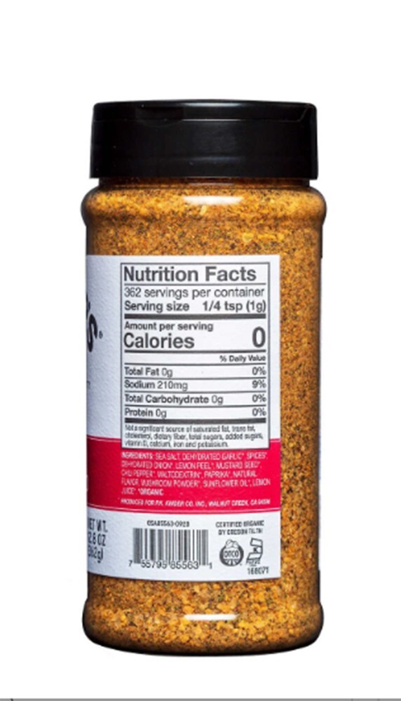 Kinder’s Organic Rub, The Steak Blend, 12.8 oz, (362 g) (The Big Shaker)