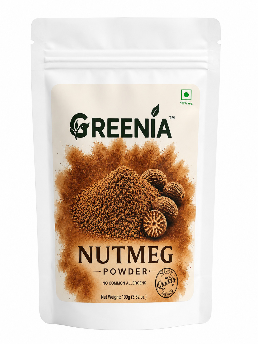 Organic nutmeg powder (100 gm / 3.5 oz) | jaiphal powder | spice for kitchen use
