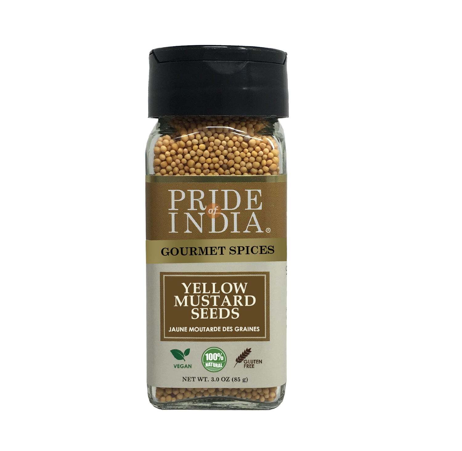 PRIDE OF INDIA Gourmet Yellow Mustard Seed Whole