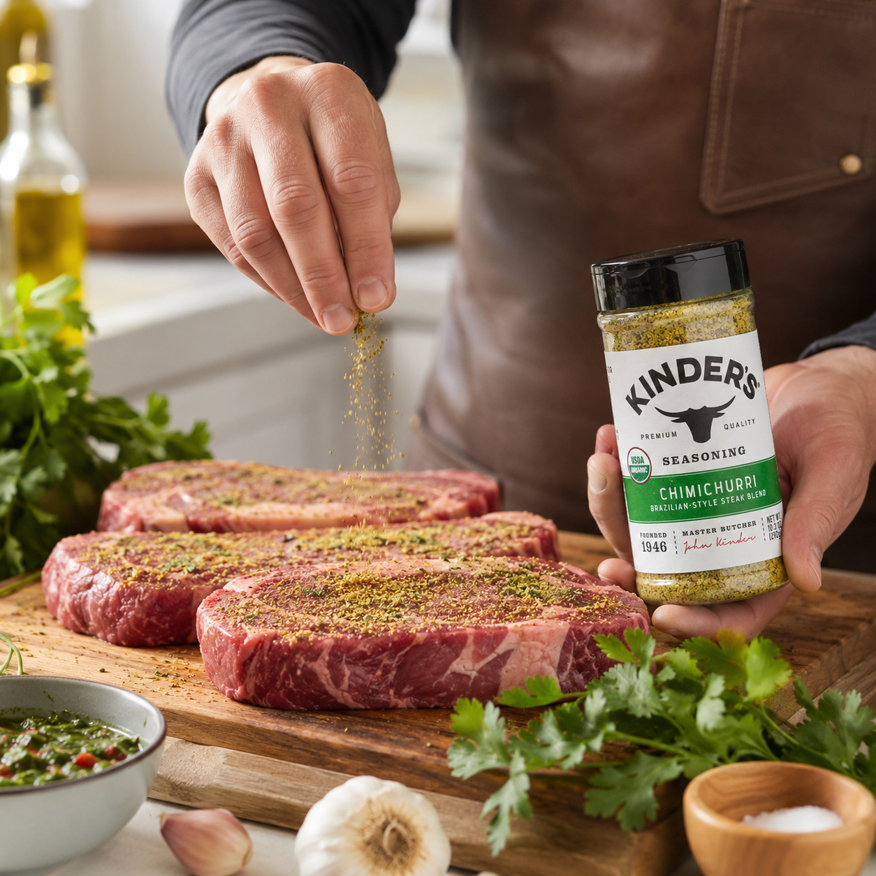 Kinder’s Chimichurri – Brazilian Style Steak Blend Seasoning 10.3 oz.