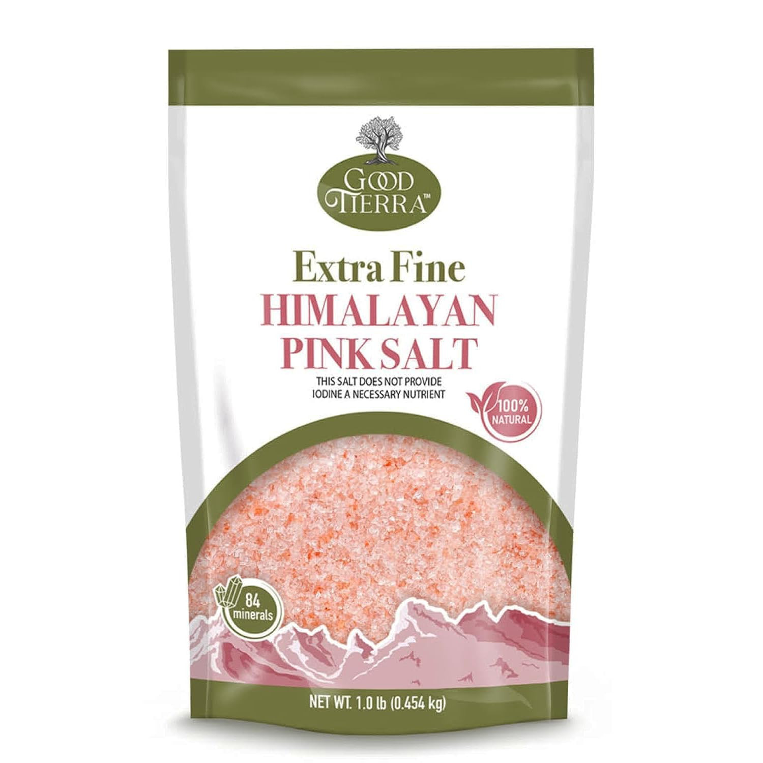 Himalayan Pink Salt Pouch – Extra-Fine Grain – 1 Lb (12 Pack – 12 Lbs) – Kosher