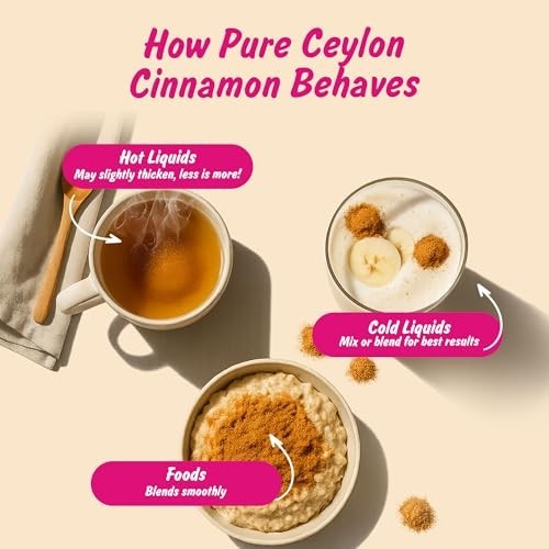 USDA Organic Ceylon Cinnamon Powder, Lab Tested for Heavy Metals, Resealable 4Oz