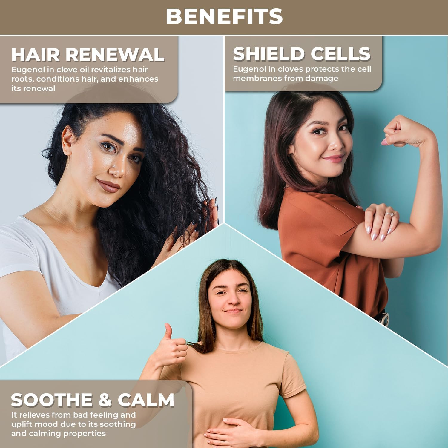 100% Pure & Natural Clove Oil for Hair Care, Oral Care, Aromatherapy and Resista