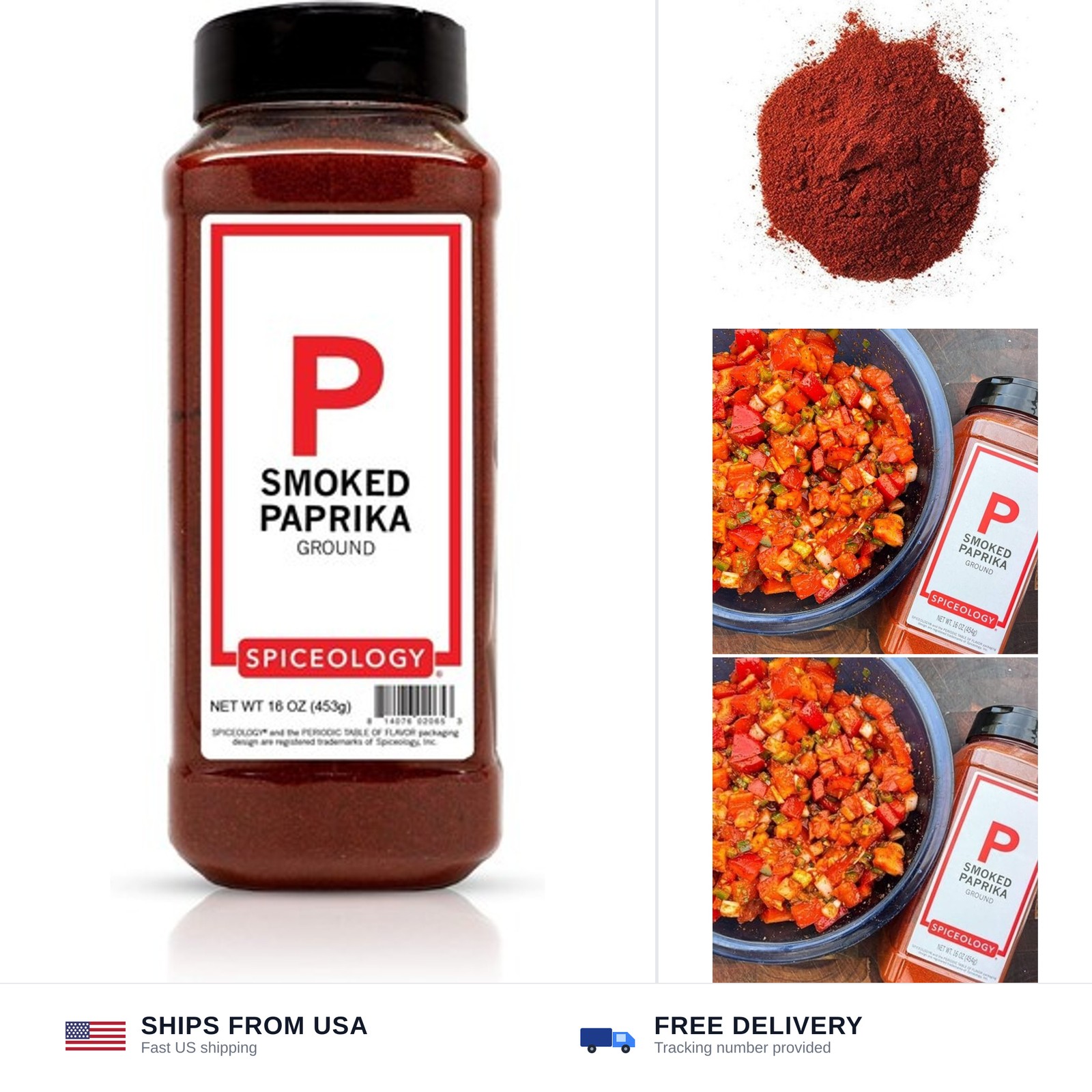 Spiceology – Smoked Paprika Powder – 16 ounces
