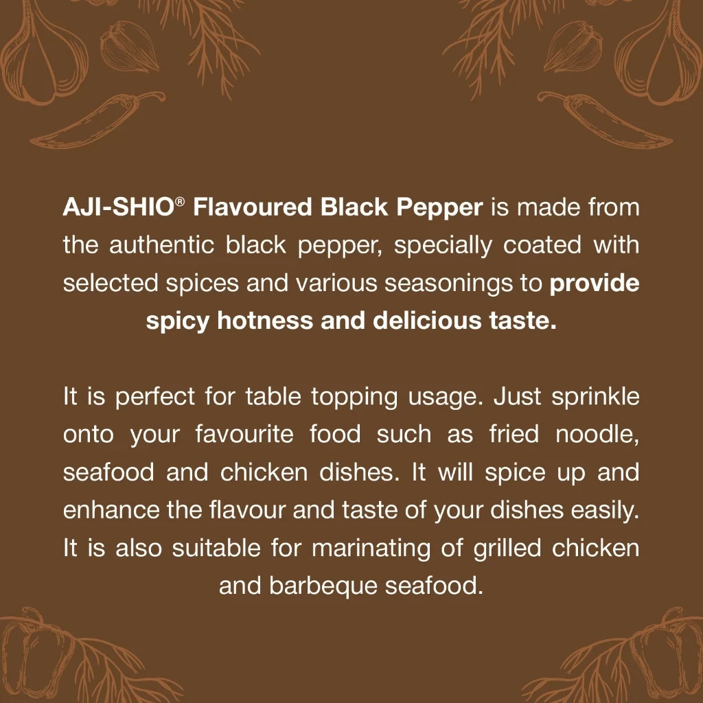 AJINOMOTO Aji-Shio Flavoured Black Pepper Marinade Cooking Asian Spice 80g x 2
